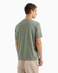 A|X Armani Exchange Men's Slim Fit Short Sleeve Crewneck Destructed Logo T-Shirt