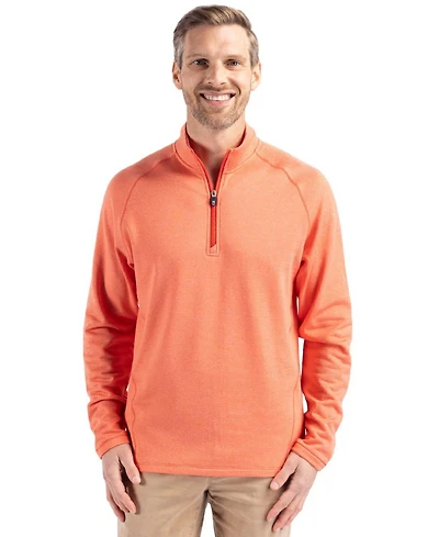 Cutter & Buck Mens Peshastin Fleece Long Sleeve Half Zip Pullover