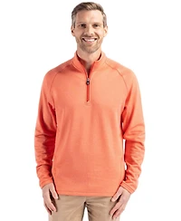 Cutter & Buck Mens Peshastin Fleece Long Sleeve Half Zip Pullover