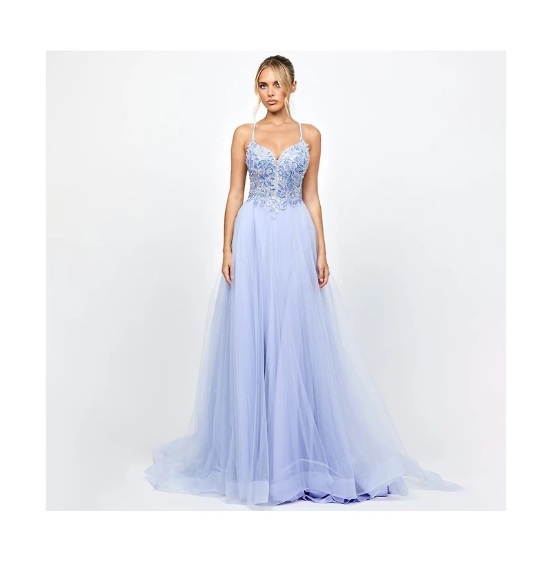 Bariano Women's Adina Tulle Ball Gown