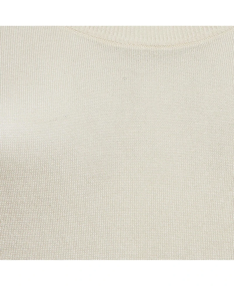 Pre-Owned Dolce & Gabbana Women's Light Beige Jersey Full Sleeve Round Neck Jumper