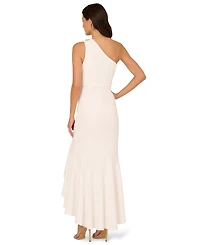 Adrianna Papell Women's Beaded One-Shoulder Gown