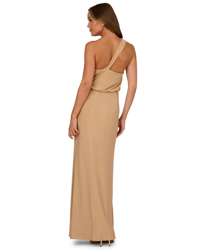 Adrianna Women's Metallic Knit Long Dress