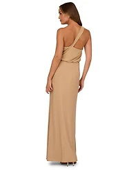 Adrianna Women's Metallic Knit Long Dress