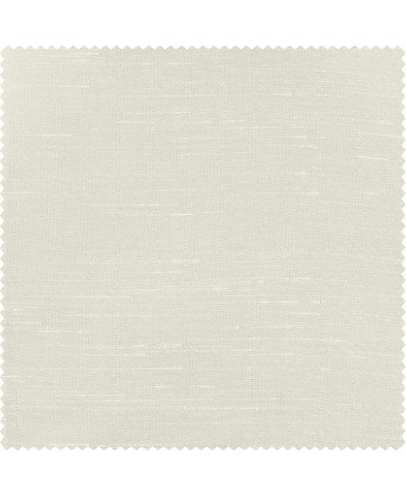 Half Price Drapes Off White Ruched Vintage Textured Faux Dupioni Silk Curtain