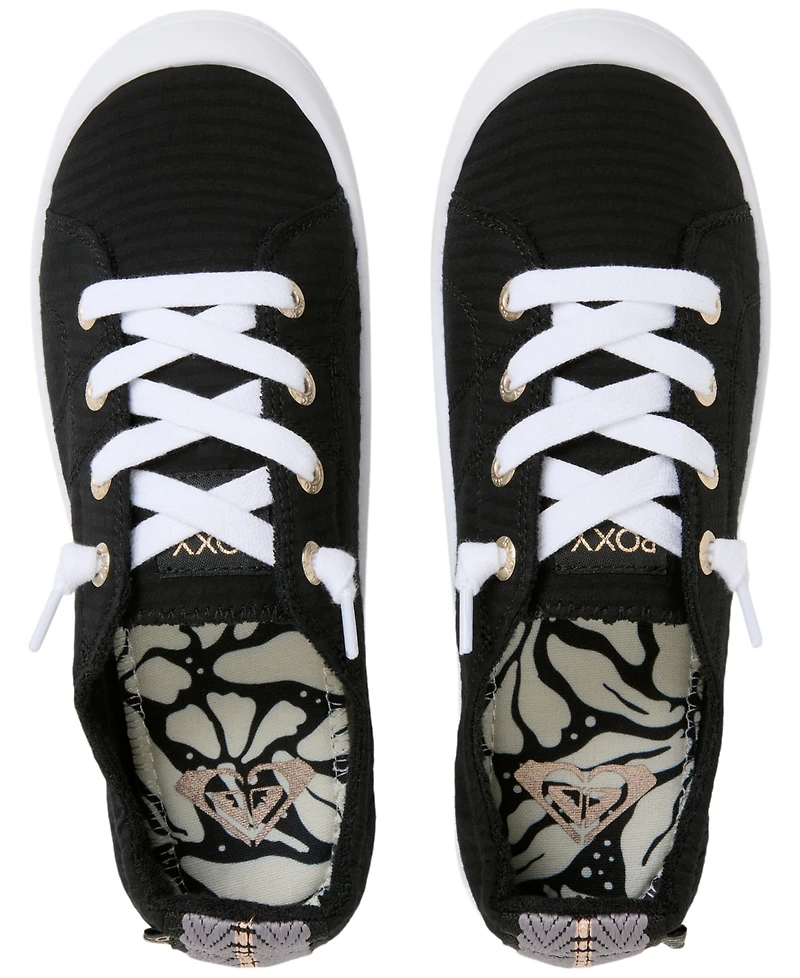 Roxy Women's Bayshore Lace-Up Flat Sneakers