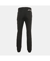 Pre-Owned Alexander Mcqueen Men's Black Logo Embroidered Cotton Trousers