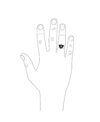 Bling Jewelry Religious Christian Shield Cross Signet Ring Natural Black Onyx Inlay Sterling Silver