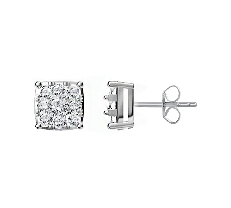 Macy's Diamond Stud Earrings (1 ct. t.w.) in 14k White Gold