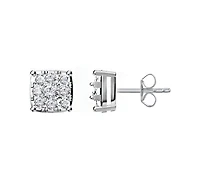 Macy's Diamond Stud Earrings (1 ct. t.w.) in 14k White Gold