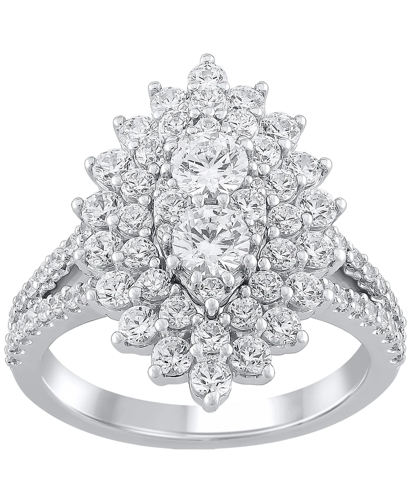 Macy's Diamond Bridal Ring (2 ct. t.w.) in 14k White Gold