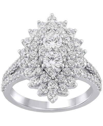 Macy's Diamond Bridal Ring (2 ct. t.w.) in 14k White Gold
