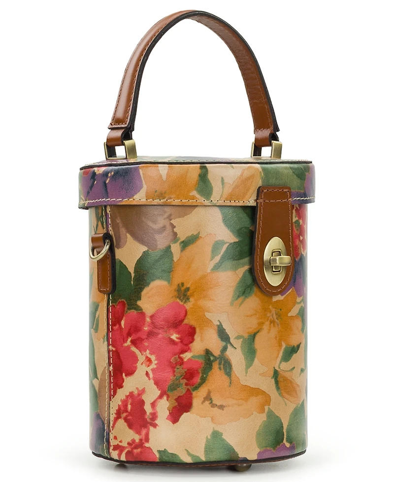 Patricia Nash Candela French Hydrangeas Printed Top Handle Crossbody Bag