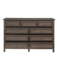 Casainc Wood Storage Cabinet with 9 Drawers and Silver Handle