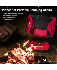 Piscifun Portable Camping Chair Backpacking - The 4th Generation Ultralight Folding -Lightweight Foldable Chairs for Hiking Beach