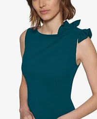 Calvin Klein Women's Boat Neck Short Dress