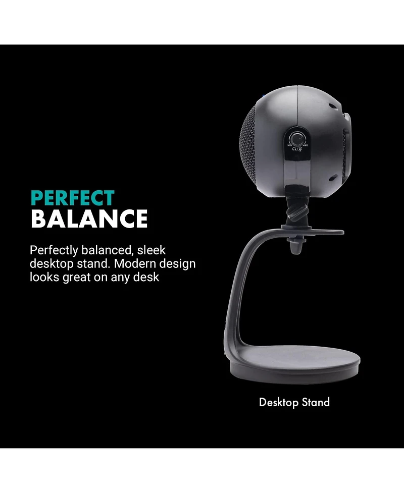 Movo WebMic Desktop Usb Microphone with Stand