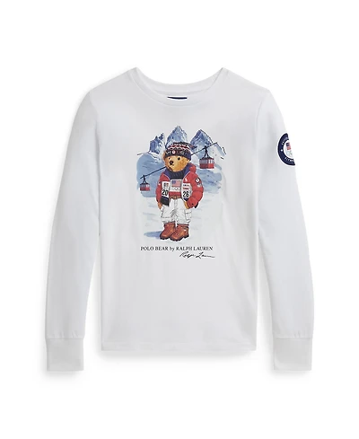 Polo Ralph Lauren Girls' 7-16 Team Bear T-Shirt