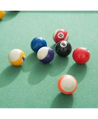 Flynama 55Inch Folding Pool Table with Professional Green Felt and Complete Accessory Set Space Saving Billiards Table