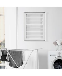 Danya B Folding Wall Mounted Drying Rack - White