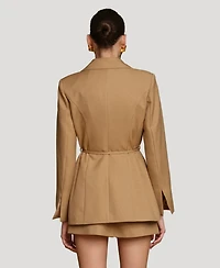 Avec Les Filles Women's Cutaway Spread Collar Blazer