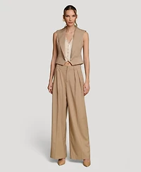 Avec Les Filles Women's High-Rise Wide Leg Trousers