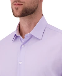 Report Collection Men's 4-Way Geometric-Print Spread-Collar Woven Dress Shirt