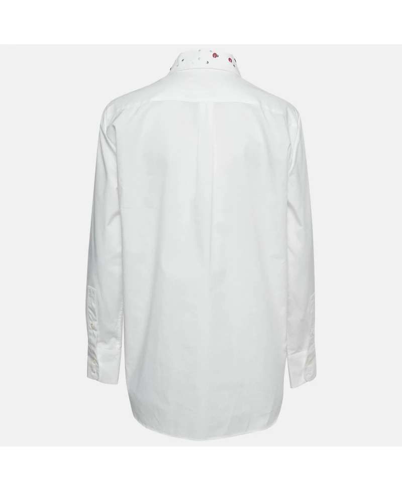 Pre-Owned Marni Women's Navy Blue Cotton Crew Neck Long Sleeve Sweatshirt