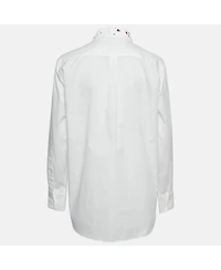 Pre-Owned Marni Women's Navy Blue Cotton Crew Neck Long Sleeve Sweatshirt