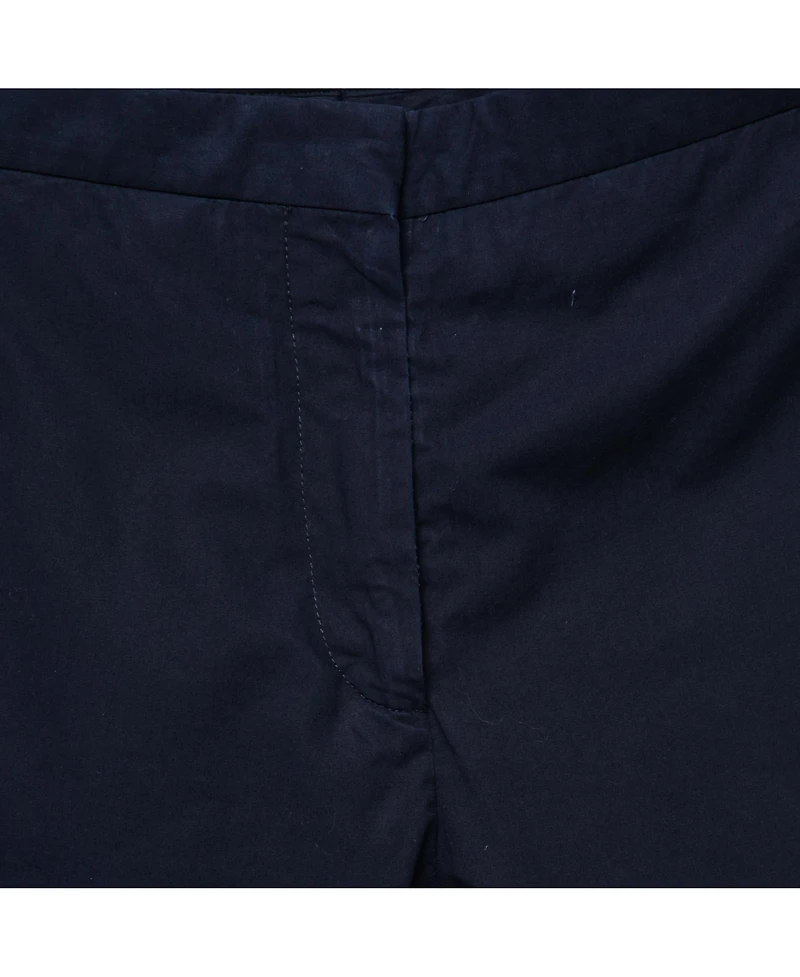 Pre-Owned Marni Women's Navy Blue Cotton Trousers
