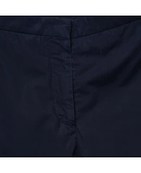 Pre-Owned Marni Women's Navy Blue Cotton Trousers
