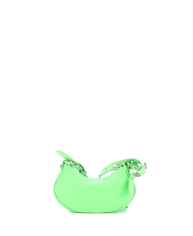 Pre-Owned Balenciaga Xs Le Cagole Giant Studs Shoulder Bag Embossed Leather