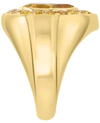 Effy Collection Citrine Ring (2-1/5 ct. t.w.) in 14k Yellow Gold Over Silver