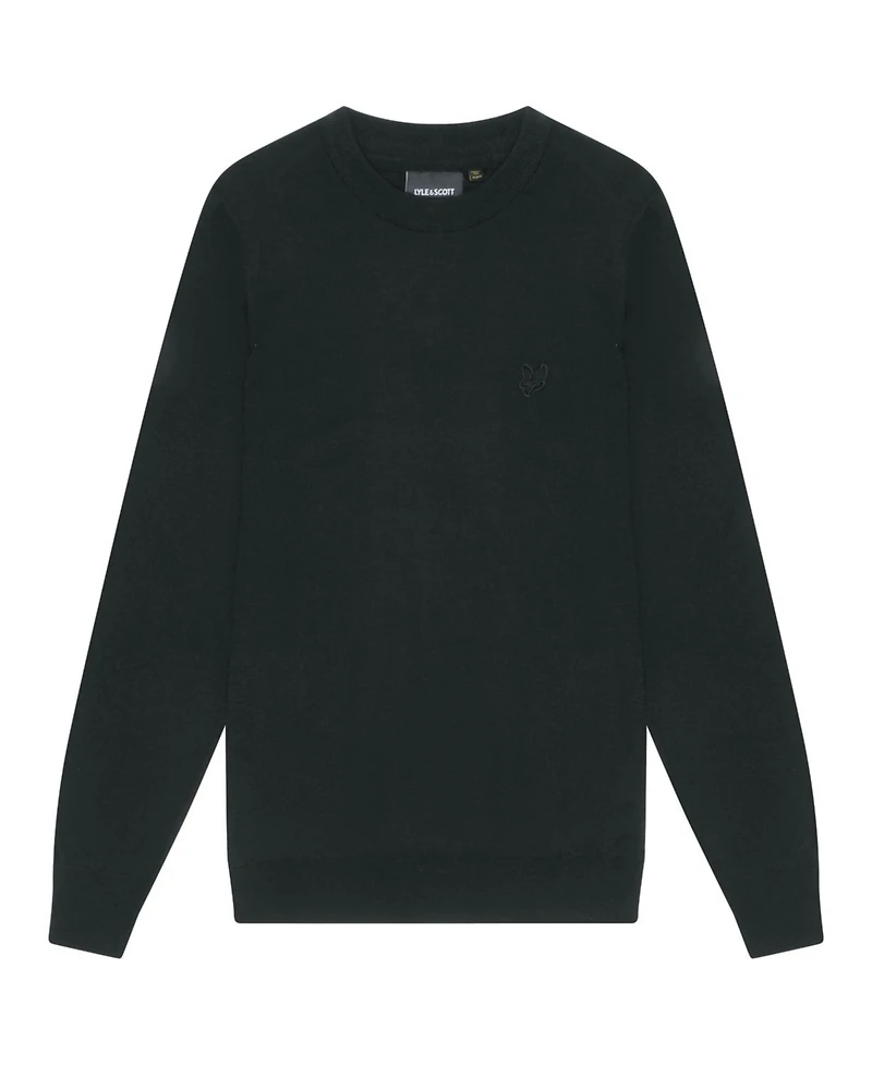 Lyle & Scott Men's Tonal Eagle Merino Crew Neck Sweater