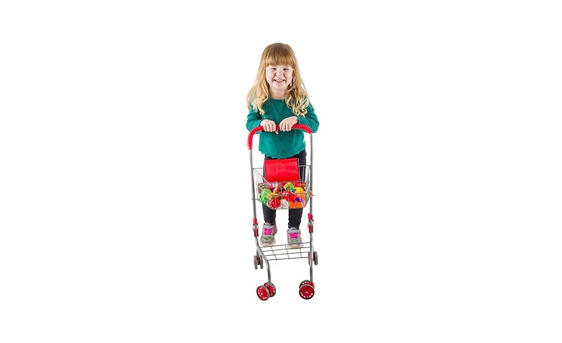 Hey Play Kids Shopping Cart with Pivoting Wheels