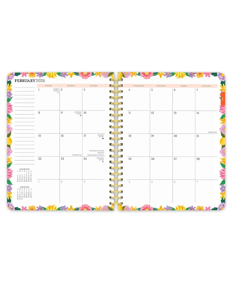 Bonnie Marcus Official | 2026 6 x 7.75 Inch Weekly Desk Planner | Foil Stamped Cover