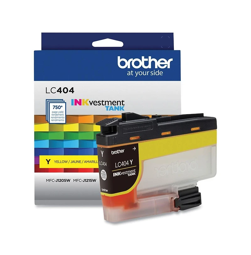 Brother LC404YS INKvestment 750 Page-Yield Ink - Yellow
