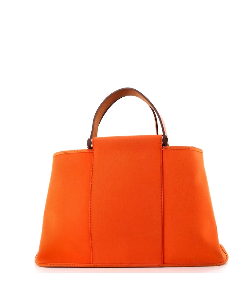 Pre-Owned HERMES 39 Cabag Elan Toile and Leather