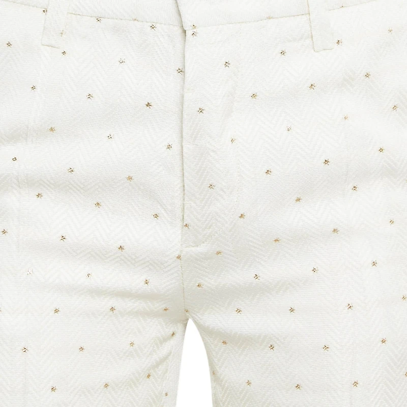 Pre-Owned Zadig & Voltaire Women's Star Pist Jacquard Straight Leg Trousers