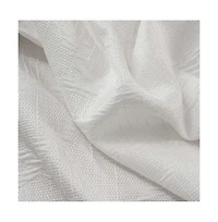 Rt Designers Collection Brookfield Jacquard High Quality Light Filtering Grommet Curtain Panel 54" x 90" White