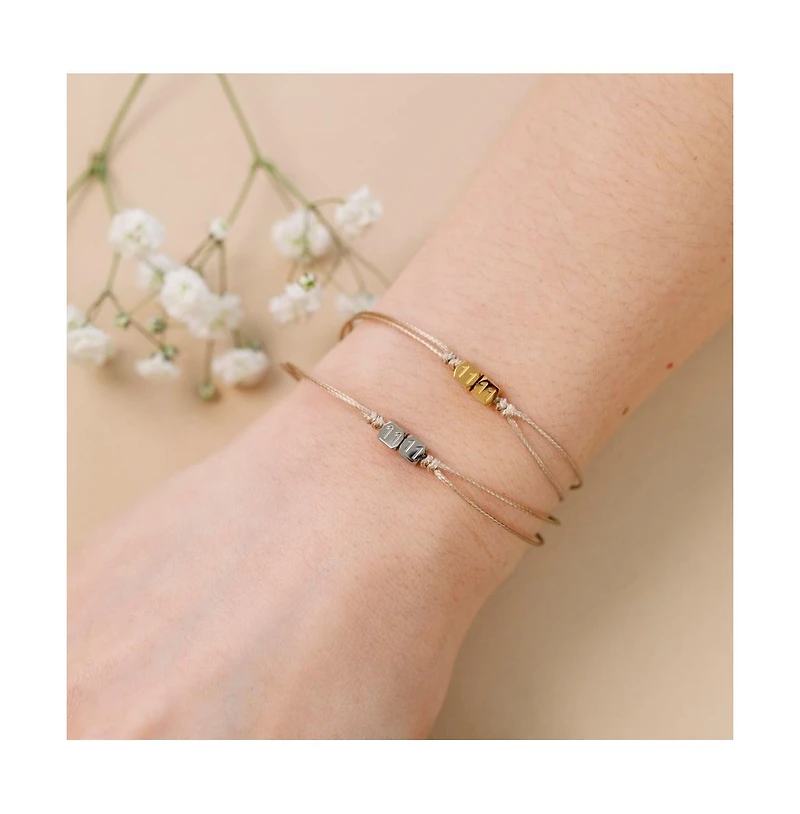 Mantra Thread Bracelet 18K gold Pvd Plating Stainless Steel