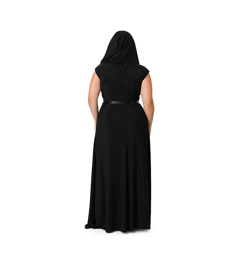 Unique Vintage Plus Hooded Maxi Dress