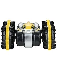 Mecale Amphibious Rc Car Boat, 2.4GHz 12 km/h 4WD Waterproof Car, 360° Rotating Stunt Vehicle with 2 Batteries, Toy for Kids 6+