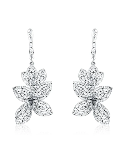 Suzy Levian Sterling Silver Sapphire Classic 7 Stone Ring