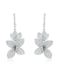 Suzy Levian Sterling Silver Sapphire Classic 7 Stone Ring