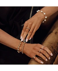 Bowood Lane 8mm Gold Vermeil Bead Bracelet