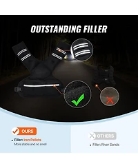 Mecale Adjustable Weighted Vest, 20–32 lb Vest with Ironsand Weights and Reflective Stripe for Strength Training