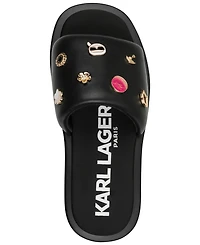 Karl Lagerfeld Paris Women's Opal Macaron Platform Sandals