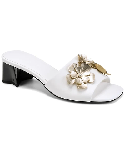 Karl Lagerfeld Paris Women's Sandreea Floral Heeled Sandals