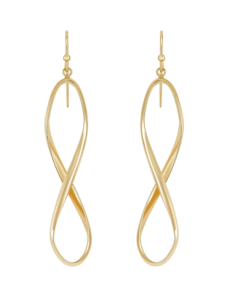 Italian Gold Drop Earrings in 10k Yellow Gold